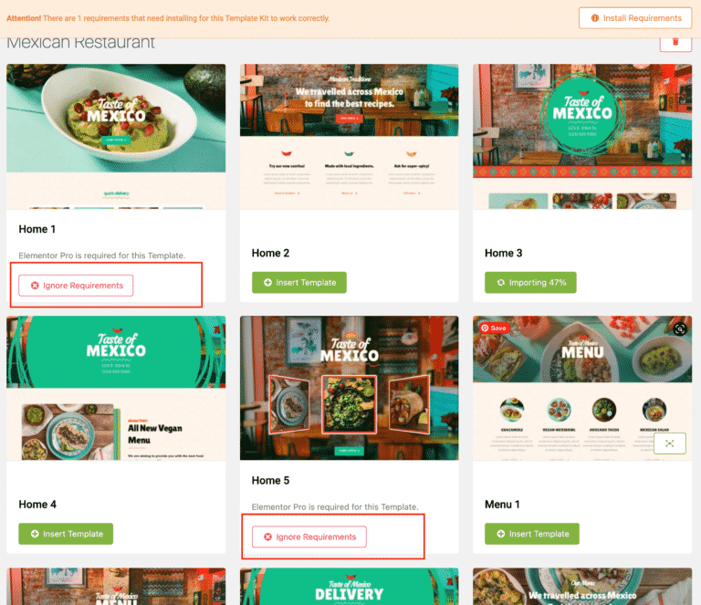 Build Restaurant Website